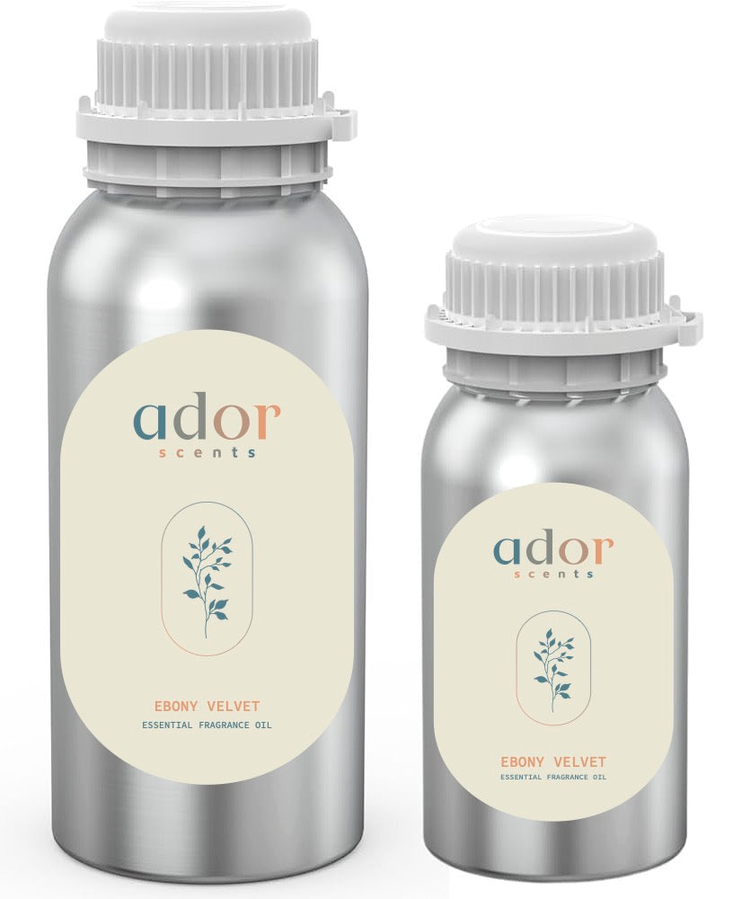 Ebony Velvet by Ador Scents, a rich blend of Ebony, Vanilla, Leather & Powder