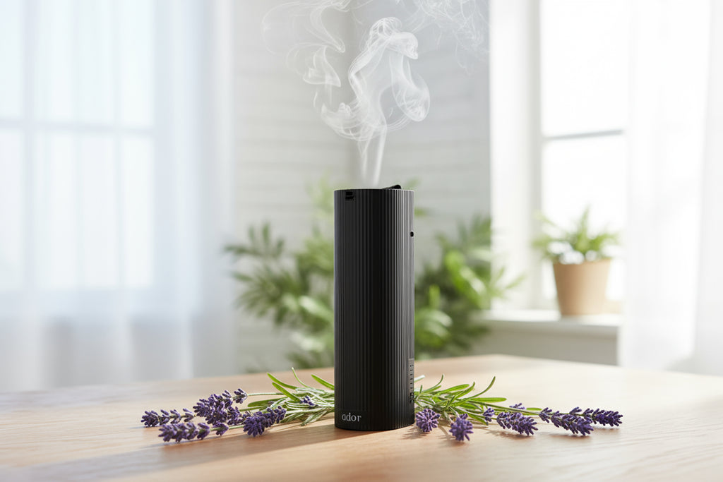 AromaFlow by Ador Scents, the diffuser that doesn't just scent your space. It thinks for you.