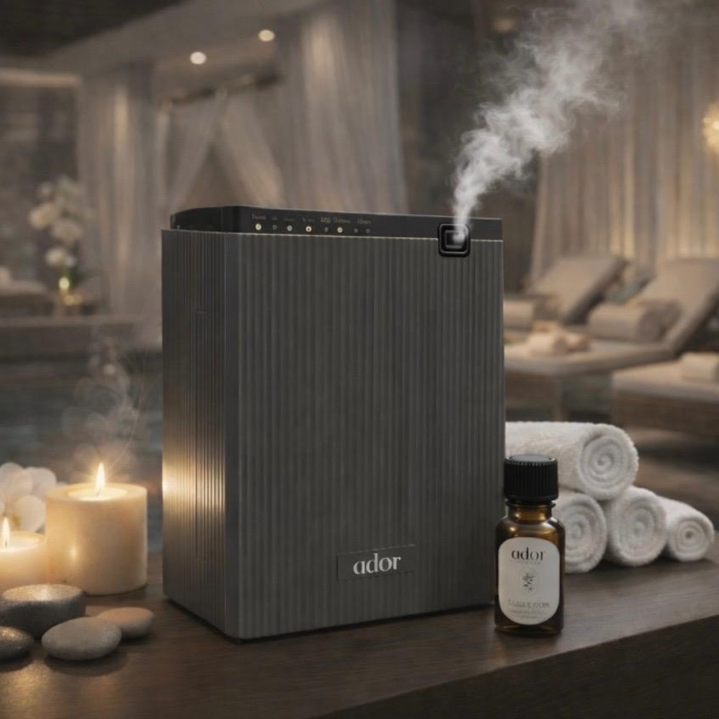 AromaSphere by Ador Scents, the first diffuser that doesn't just scent your space. It protects it.