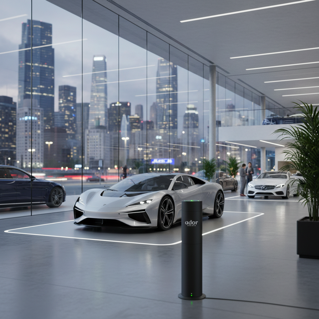 AromaTube by Ador Scents, the slimmest, smartest, most discreet diffuser we've ever engineered. Perfect in your car showroom.