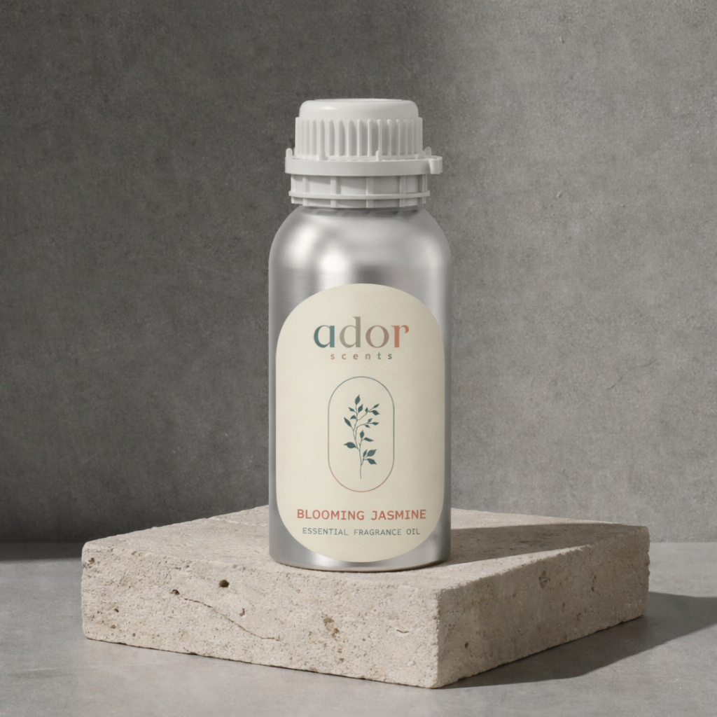 Blooming Jasmine by Ador Scents, a floral mix aroma featuring Jasmine, Sweet Fruit, Sandal Wood & Floral