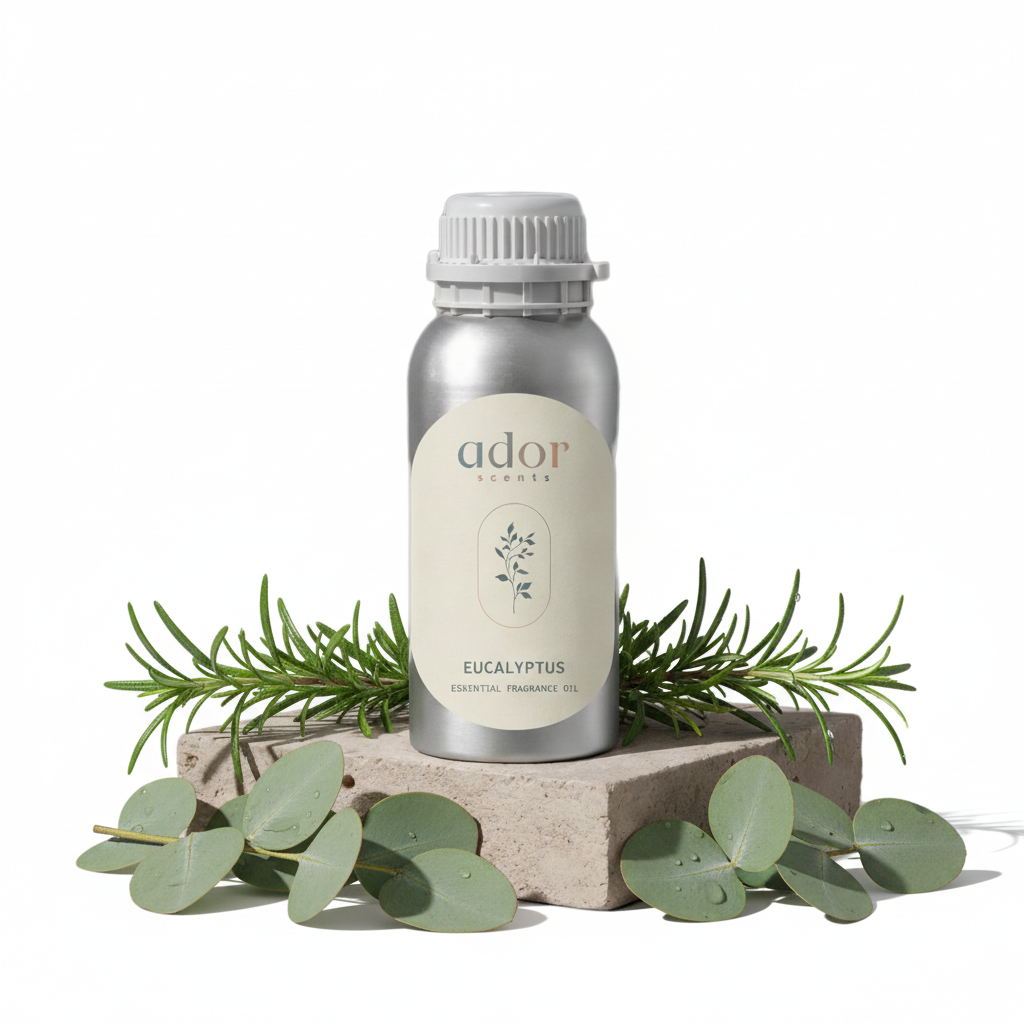 Eucalyptus by Ador Scents, a revitalising fusion of eucalyptus, rosemary, & joss.