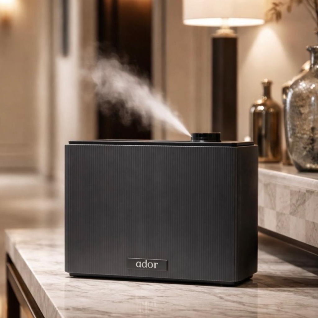 AromaGrand by Ador Scents, our flagship commercial scent diffuser, engineered for spaces that refuse to compromise on atmosphere, coverage, or sophistication.