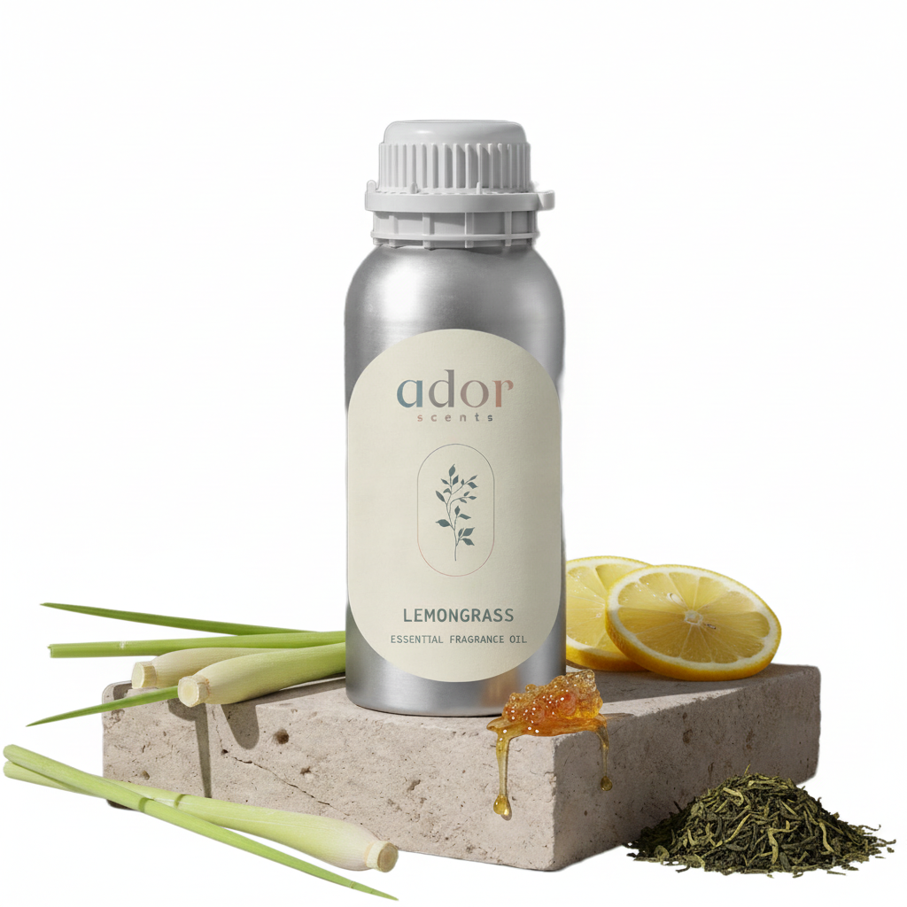 Lemongrass by Ador Scents, an invigorating blend of Lemongrass, Green Tea, Rosin & Lemon