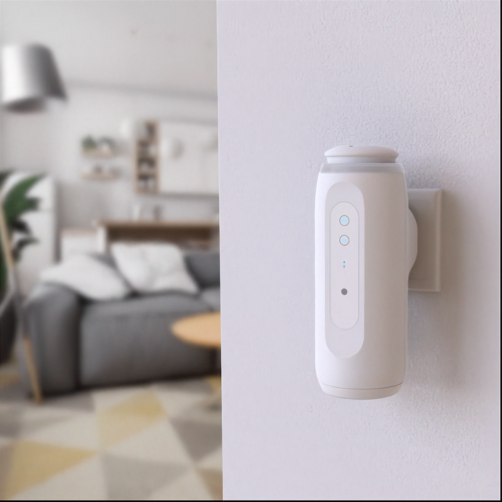 AromaPlugin by Ador Scents a discreet essential oil diffuser. No water. No tank. No countertop space required. Simply Plug-In your living space