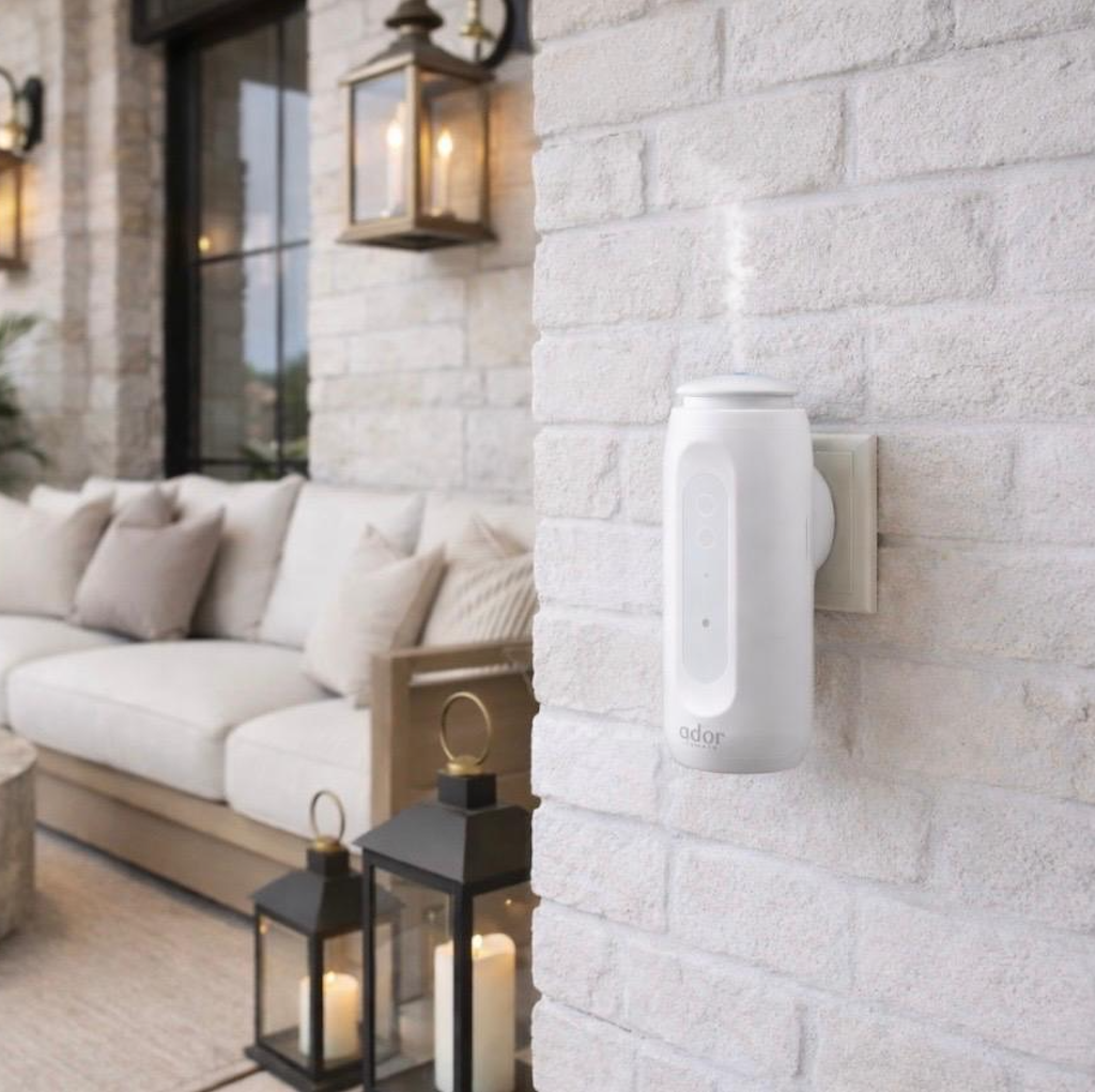 AromaPlugin by Ador Scents a discreet essential oil diffuser. No water. No tank. No countertop space required. Simply Plug-In