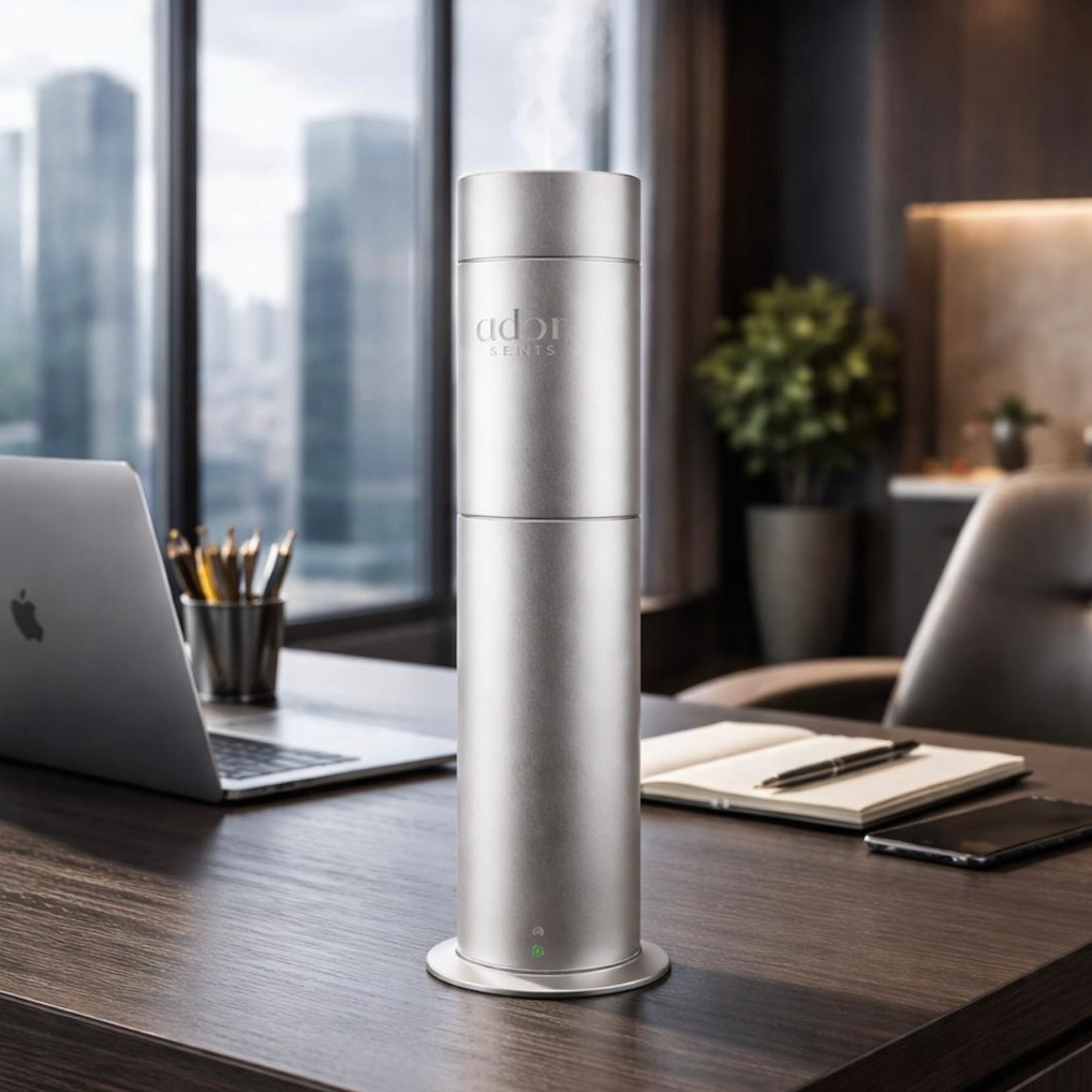 AromaTube by Ador Scents, the slimmest, smartest, most discreet diffuser we've ever engineered. Perfect in your corporate office.